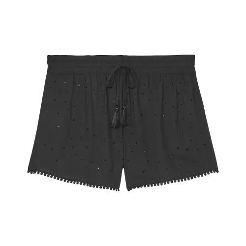 Victoria's Secret Розовый COVER UP Шорты Черный Diamante Плавки Женские Черный