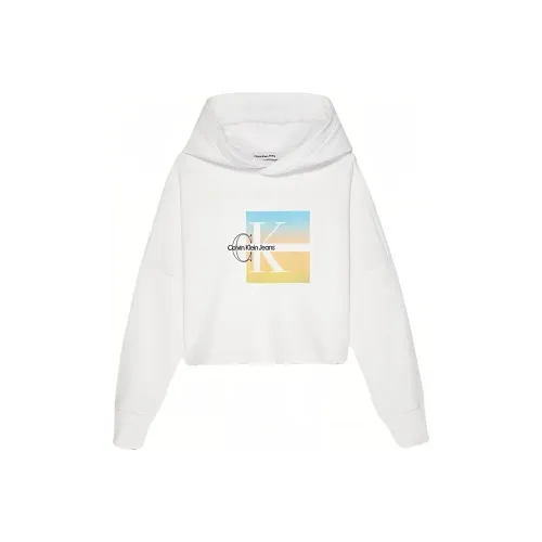 Calvin Klein Детская одежда Boxy Логотип Graphic Толстовка Толстовка Белый Детский