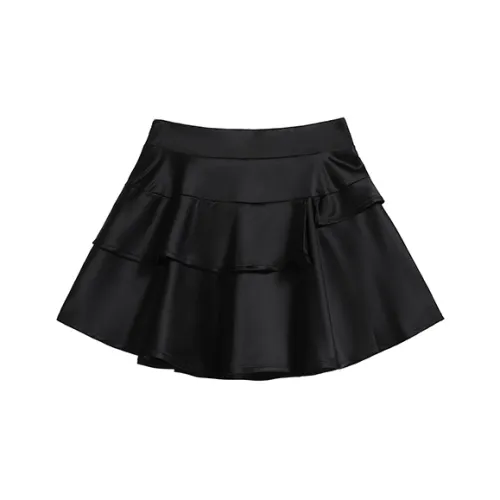 PAIN OR PLEASURE Повседневные короткие юбки Женские Черный