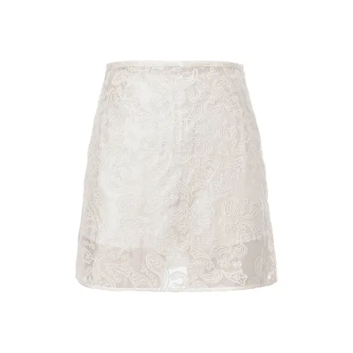 SINBOS Повседневные короткие юбки женские цвет слоновая кость