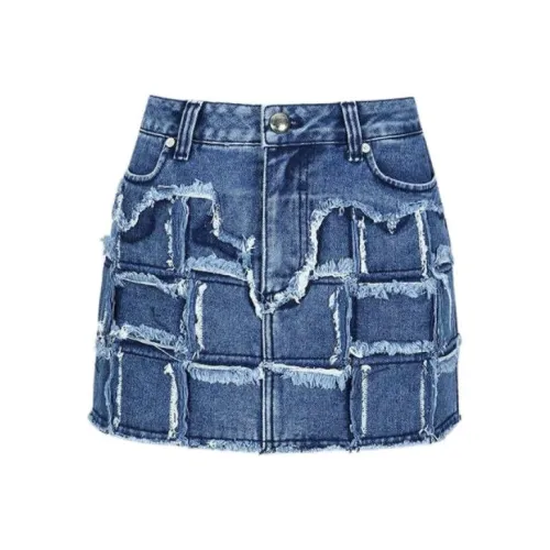 ANDERSSON BELL Collaboration SS24 Джинсовые короткие юбки Женские Blue