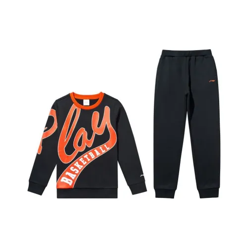 LINING YOUNG Sports Life Collection Буква Умеренный Повседневная Спортивная Одежда Весенний Осенний Детский