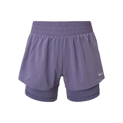 NIKE Dri Fit One Рассвет Темно-фиолетовый Женские Спортивные Шорты