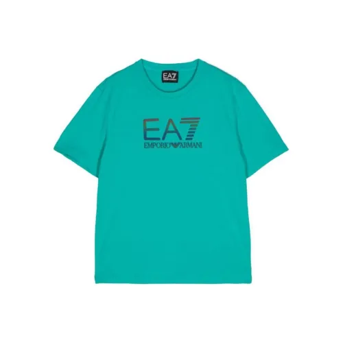 EMPORIO ARMANI T-рубашка EA7 бирюзовая детская