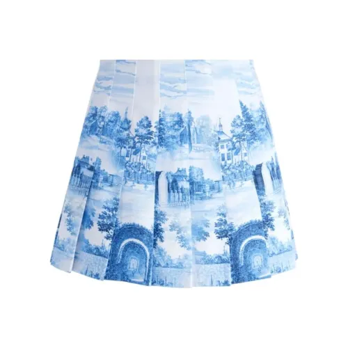 ALICE+OLIVIA Повседневные короткие юбки Женские Синие