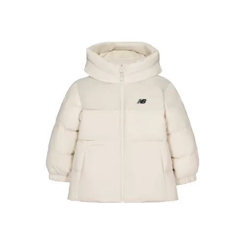 New Balance совместный бренд Пуховик Слоновая кость Подростки