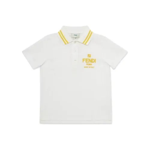 FENDI T-рубашка Детская одежда Junior Поло Белый Детский