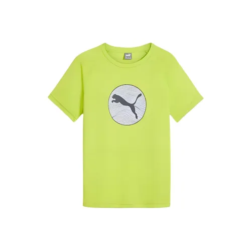 PUMA Teamliga All Weather ACTIVE SPORTS Футболка Желтая Зеленая Подростки