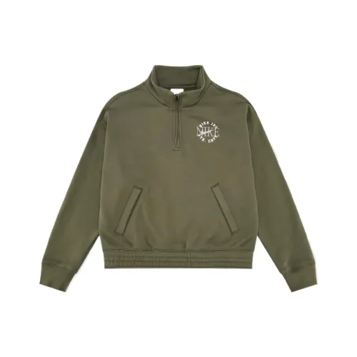 Nike Свитшот Средний Оливковый Зеленый Детский