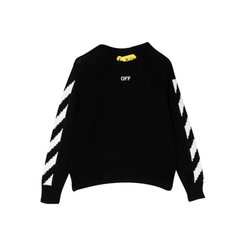 Off Белый FW22 Трикотаж Черный Детский