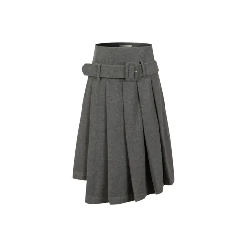 Three Quarters Повседневные короткие юбки Женские Серый