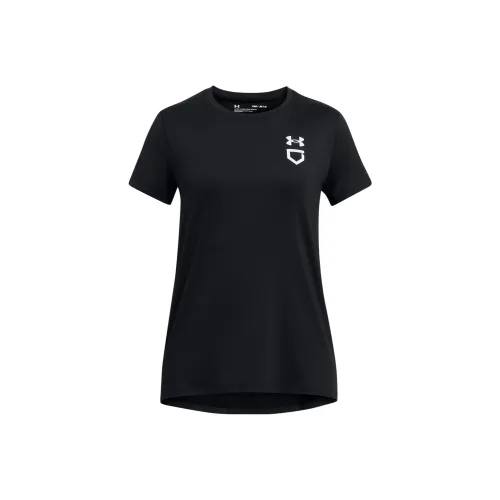 Under Armour TrainUtility Детская одежда Utility Softball Тренировки T-рубашка T-рубашка Детский Черный