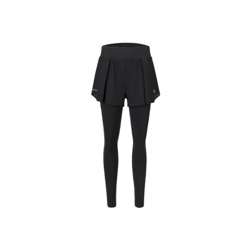 DESCENTE WOMENS RUNNING Черный/Черный Женские спортивные брюки