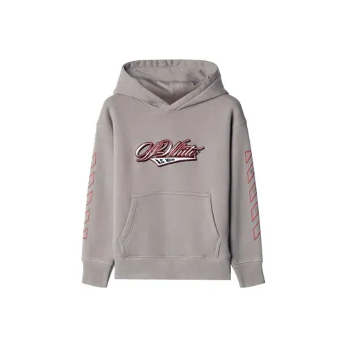 Off Белый x AC Milan Толстовка Серый Детский