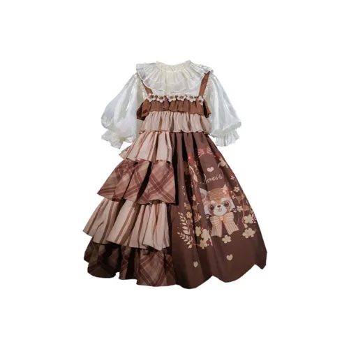 Asleep Townlet Многоцветные Женские Лолита Платья