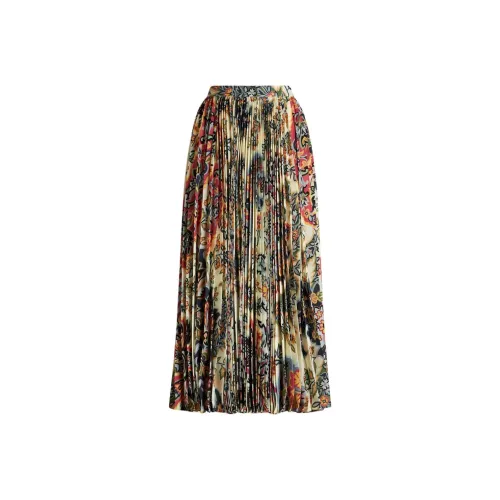 ETRO Светло-янтарные Женские Повседневные Длинные Юбки