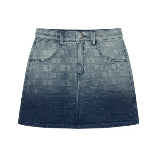 Mlb Base Logo Нью-Йорк Янкис Повседневные короткие юбки Женские Синий