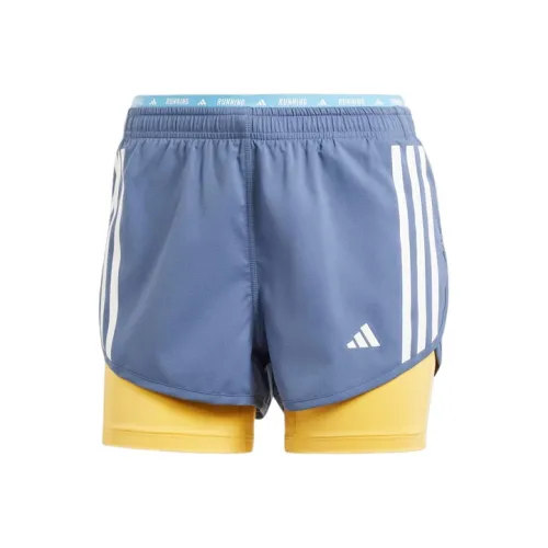 Adidas OWN THE RUN 2 IN 1 Шорты Бег Шорты Женские Ink Синий