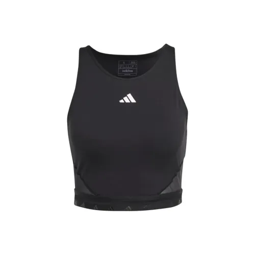 Adidas AEROREADY HYPERGLAM CROP TANK TOP Спортивные жилеты Женские Черный