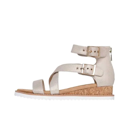 Skechers BOBS Desert Kiss Сандалии в римском стиле Женские Шампанское