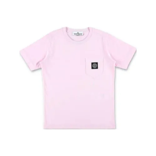 STONE ISLAND T-рубашка розовая детская