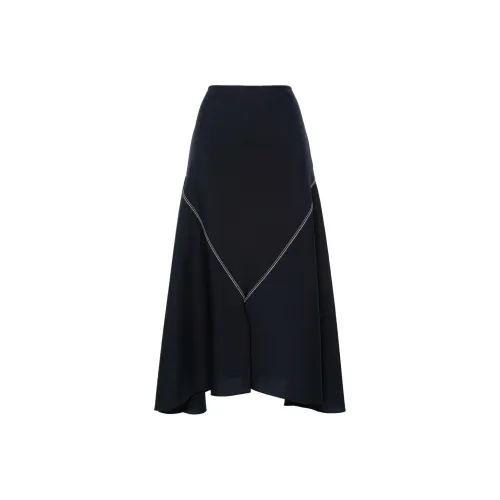 MARNI Повседневный Длинный Юбка Женская Морской Синий