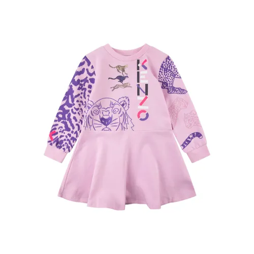KENZO Розовые Платья для Детей