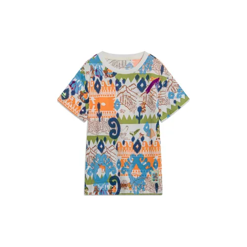 LINING YOUNG T-рубашка The Цвет IS Естественно Полностью С принтом Детская