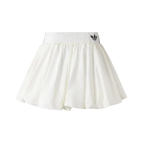 Adidas Originals BUBBLE SS24 Повседневные короткие юбки Женские Белые