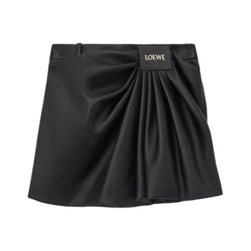 LOEWE Черные Женские Повседневные Короткие Юбки