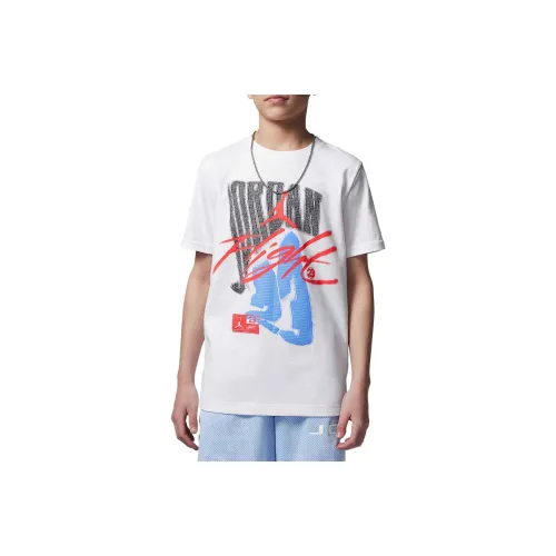 Джордан FadeawayFlight T Рубашка Белая Детская