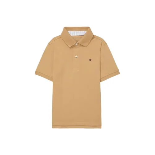 Tommy Hilfiger Детская одежда SS24 Поло Коричневый Детский