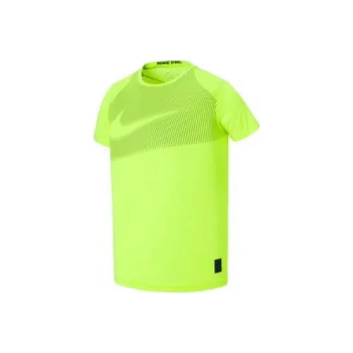 NIKE Неоново-желтые Детские Футболки