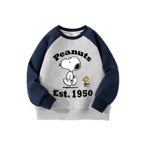 SNOOPY Толстовка Серый Синий Подростки