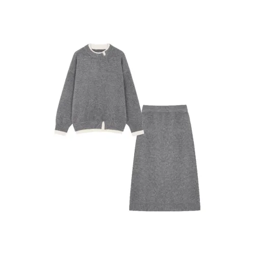 Mo Han Yi Mei Комплект с юбкой Женские Серый
