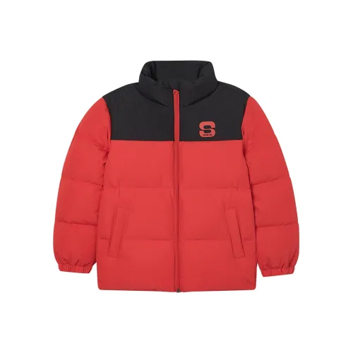 Skechers Пуховик Гоночный Красный Подростки