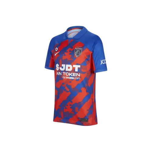 nike Johor Darul TA'zim F.C. 2022 23 Stadium Дом T Рубашка Детский Синий