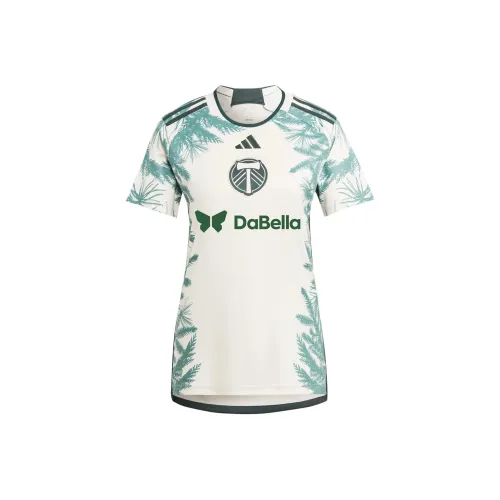 Adidas Portland Timbers 24 25 Away Jersey Футбол Джерси Игровая версия Portland Lumberjacks Away Женская Цвет Слоновая кость