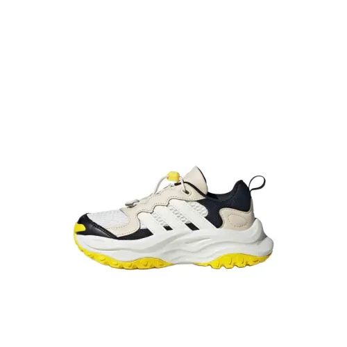 Adidas Maxxwavy Slip-Resistant и Breathable Low-Top Kids Lifestyle Shoes Light Ivory Black Yellow White Kids Adidas Maxxwavy Slip-Resistant и Breathable Низкие Кеды для Детей Lifestyle Светлый Айвори Черный Желтый Белый Детский