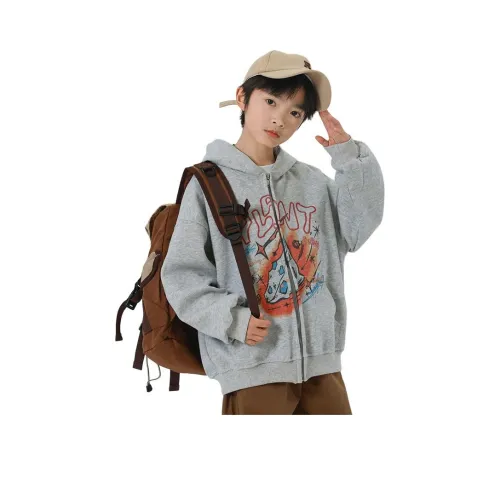 The panda is round Куртка Серый Children Возраст 3-7 лет