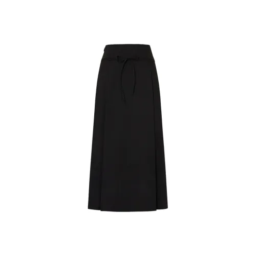 MOCO Повседневный Длинный Юбка Женская Черная