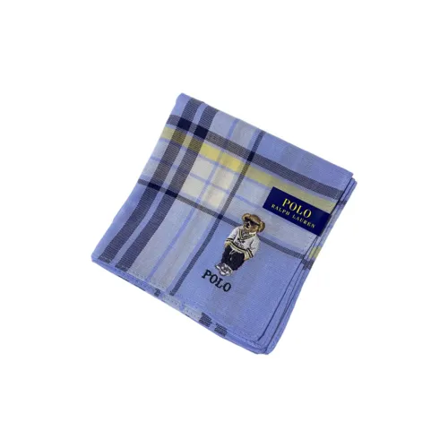 Шарфы из шелка Polo Ralph Lauren унисекс синий