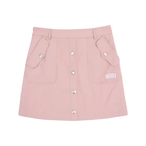Nerdy SS24 Карго Юбка Короткая Женская Розовая