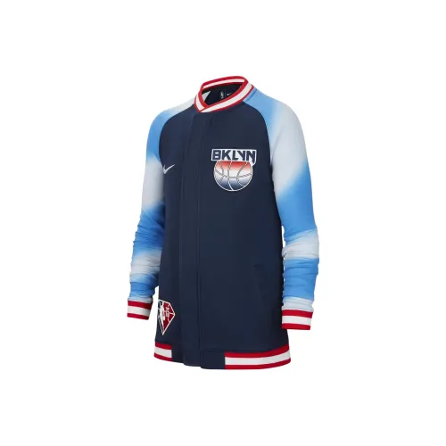 nike Dri Fit Dri Fit Brooklyn Nets SHOWTIME Куртки Пальто Коллегиальный морской синий Подростки