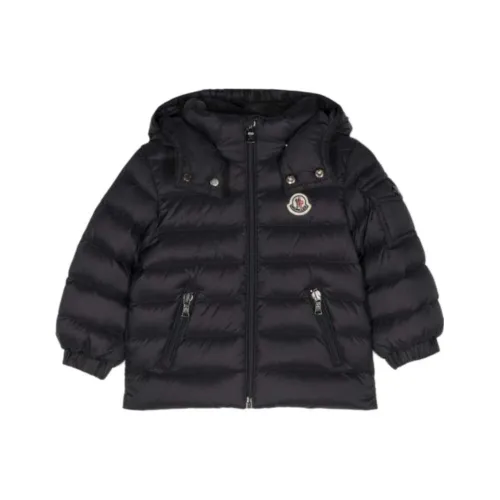 Moncler Хлопковый пуховик Черный Infant и Toddler