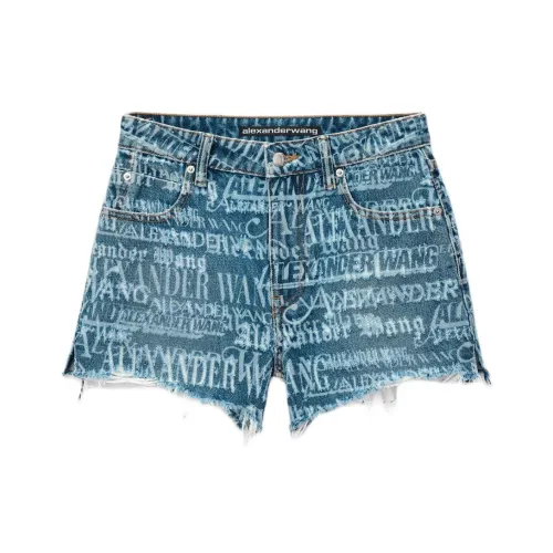 Alexander Wang SS24 Джинсовые шорты Женские Индиго