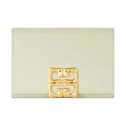 Givenchy 4G Liquid Телячья кожа Кошелек Женские Светло-зеленый