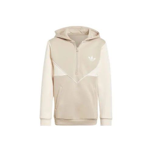 Adidas Originals Adicolor Полузастежка Толстовка Детская Светло-Янтарная