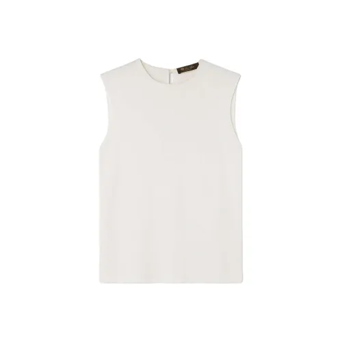 Loro Piana SS25 Майка Женская Белая