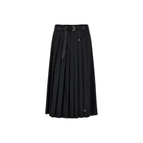 PRADA SS24 Повседневная длинная юбка женская черная